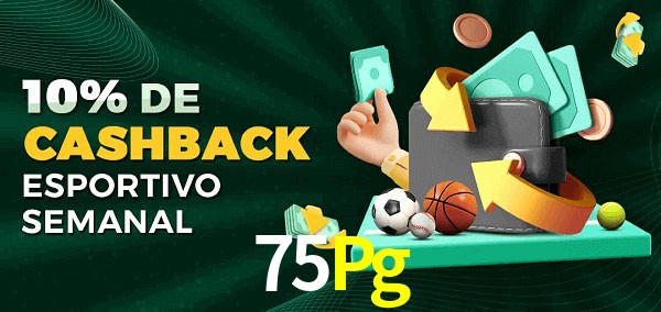 10% de bônus de cashback na 75Pg